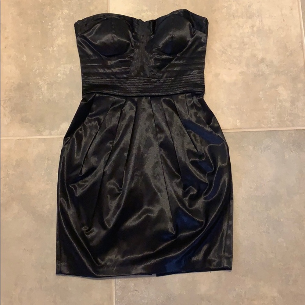 Black strapless dress. Xoxo brand